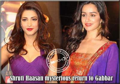 Shruti Haasan mysterious return to Gabbar  