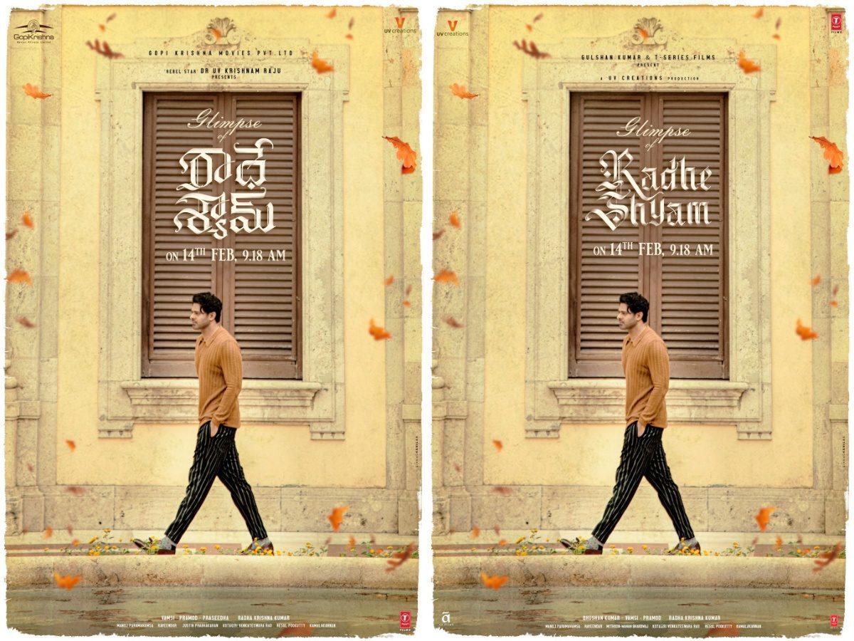 Radhe Shyam Glimpse on 14th Feb